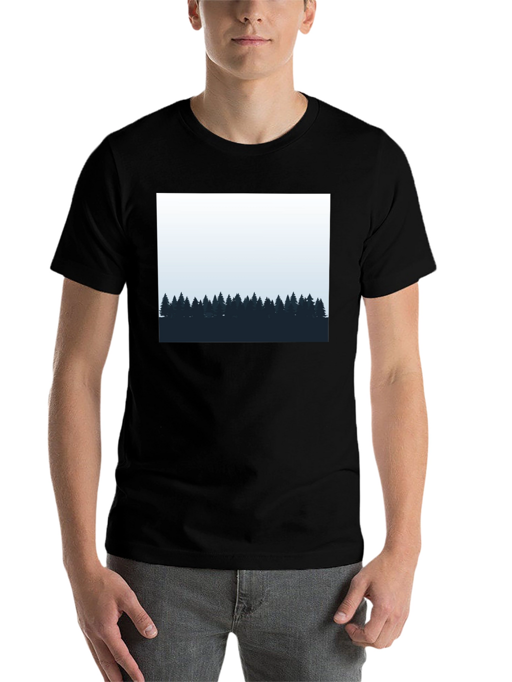 Mens Black Forest Graphic Tee