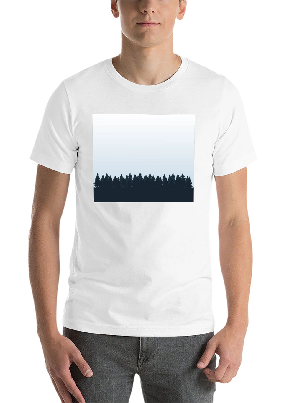 Mens Black Forest Graphic Tee