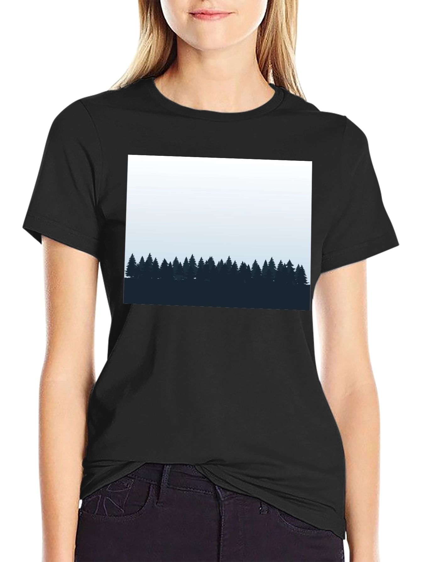 Mens Black Forest Graphic Tee