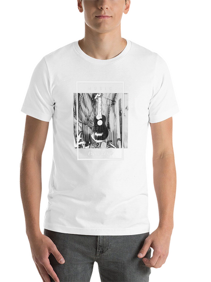 Music Expression Graphic Tee - Black Cotton