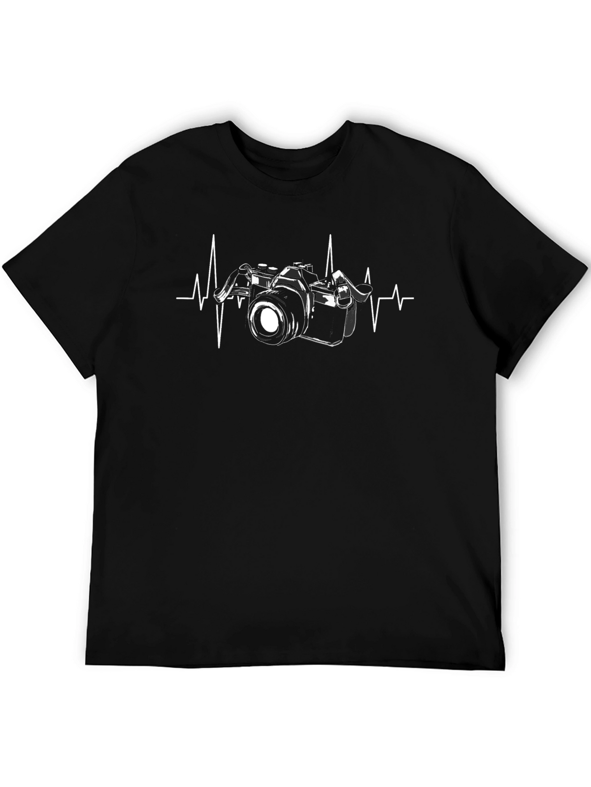 Camera Heartbeat Graphic Tee - Photographer Gift