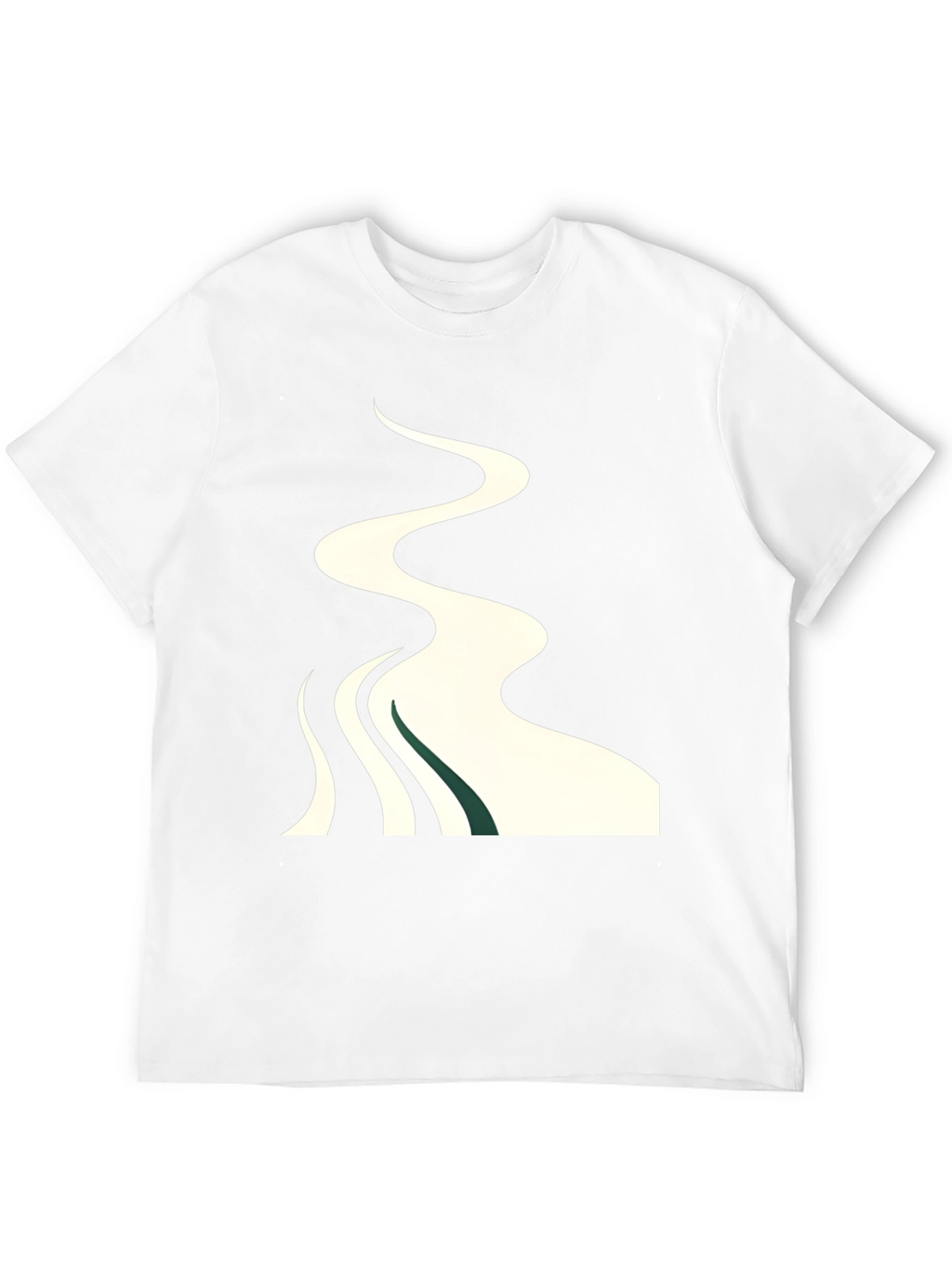Abstract River Graphic T-Shirt - Stylish Casual Wear