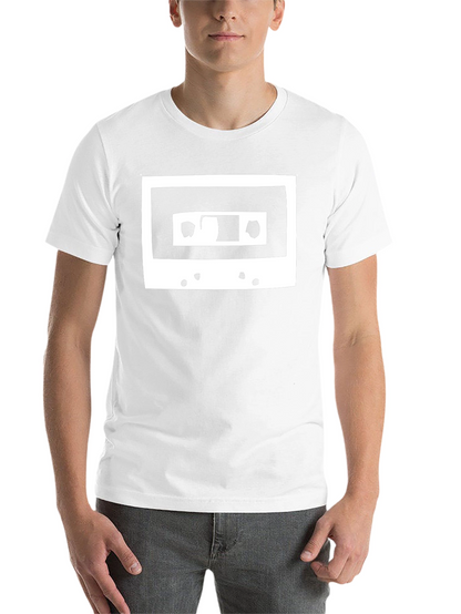 Retro Cassette Tape Graphic Tee - Black