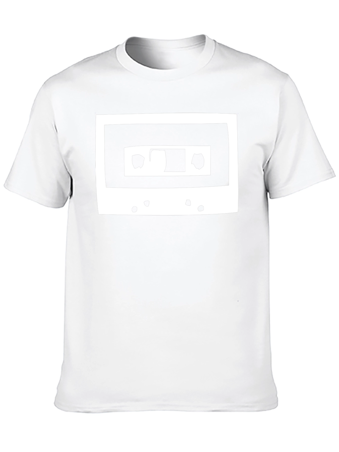 Retro Cassette Tape Graphic Tee - Black