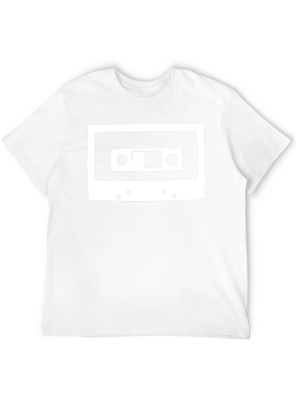 Retro Cassette Tape Graphic Tee - Black