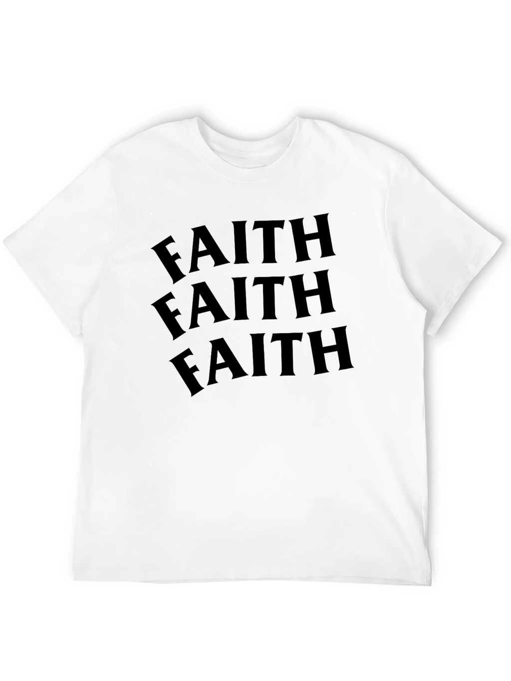 Faith Graphic Tee - Black Cotton T-Shirt