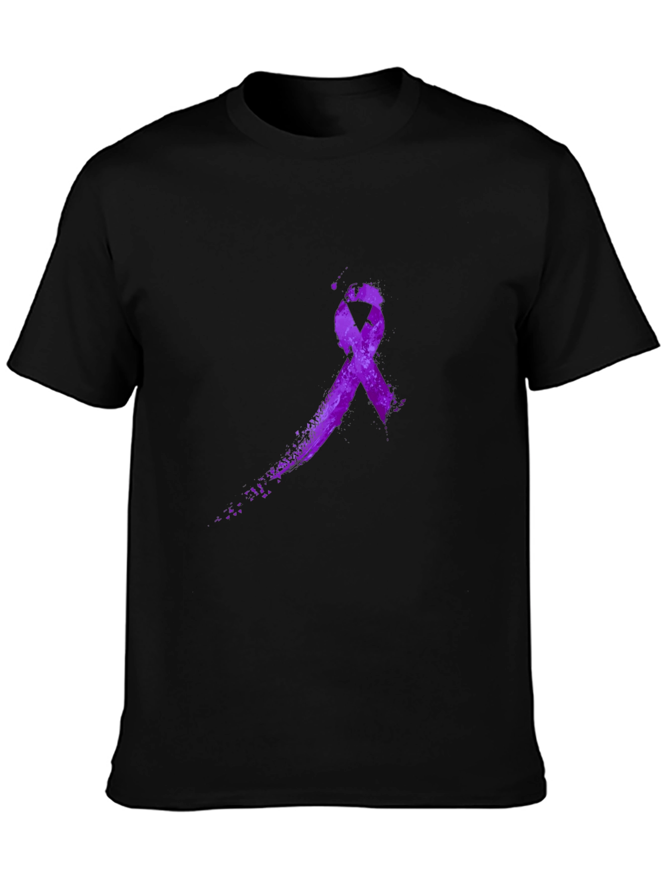 Purple Ribbon Graphic T-Shirt - Awareness Tee