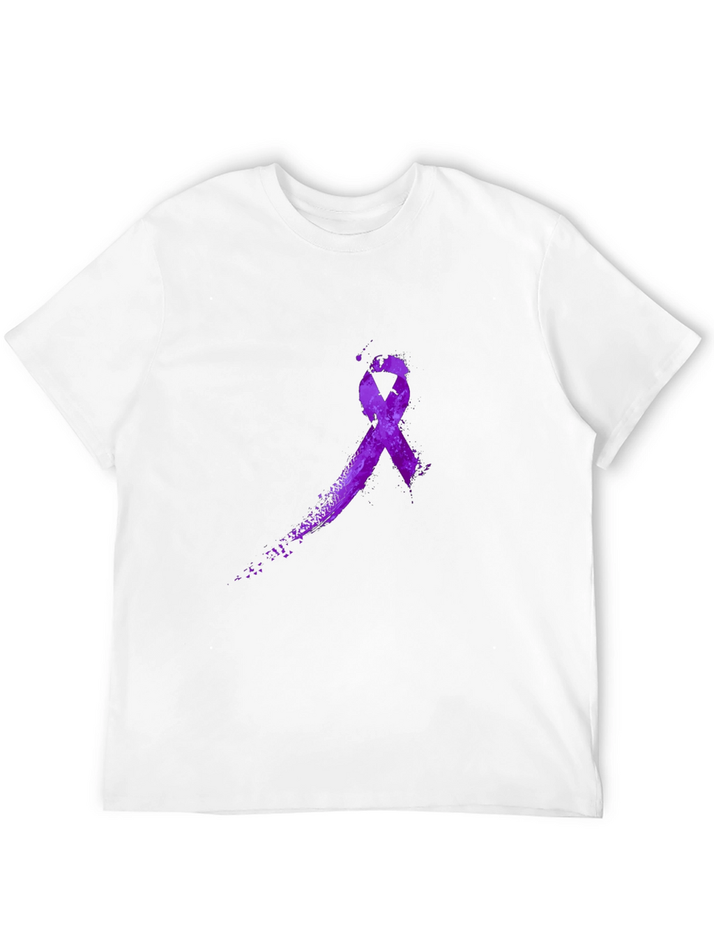 Purple Ribbon Graphic T-Shirt - Awareness Tee