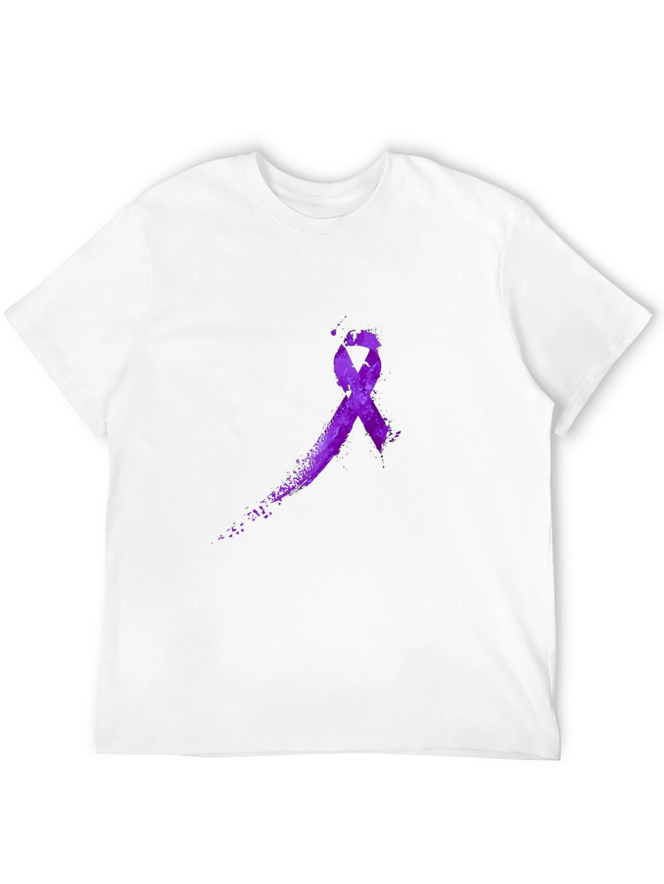 Purple Ribbon Graphic T-Shirt - Awareness Tee