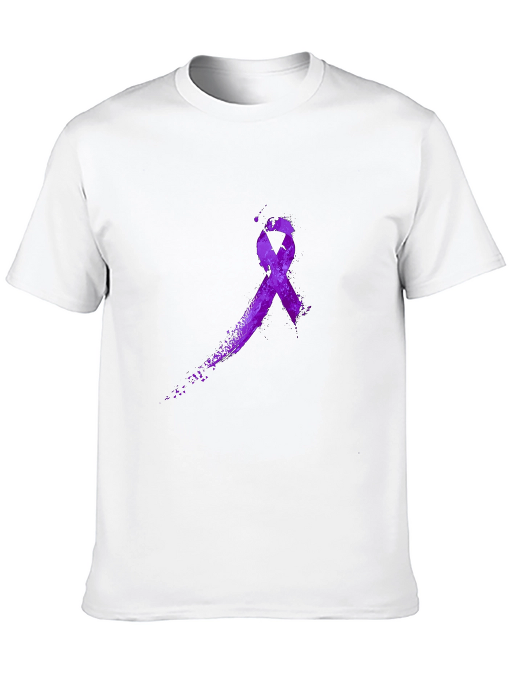 Purple Ribbon Graphic T-Shirt - Awareness Tee