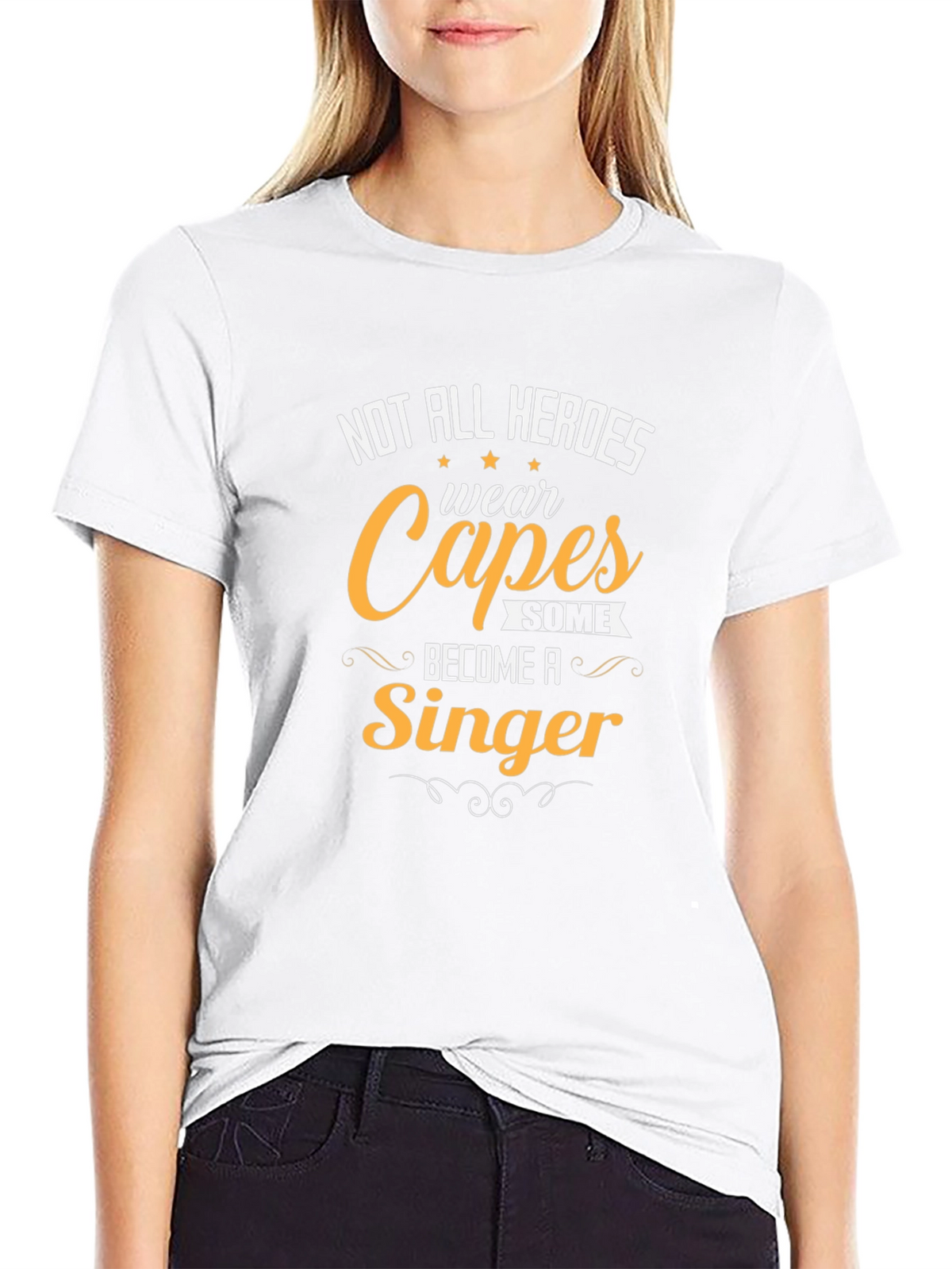 Singer Hero Tee - Not All Heroes Wear Capes