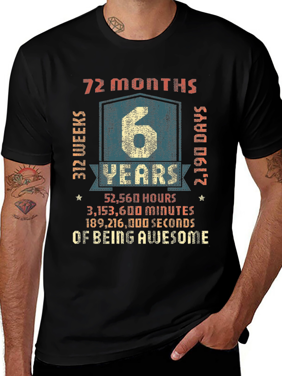 6 Years of Being Awesome T-Shirt