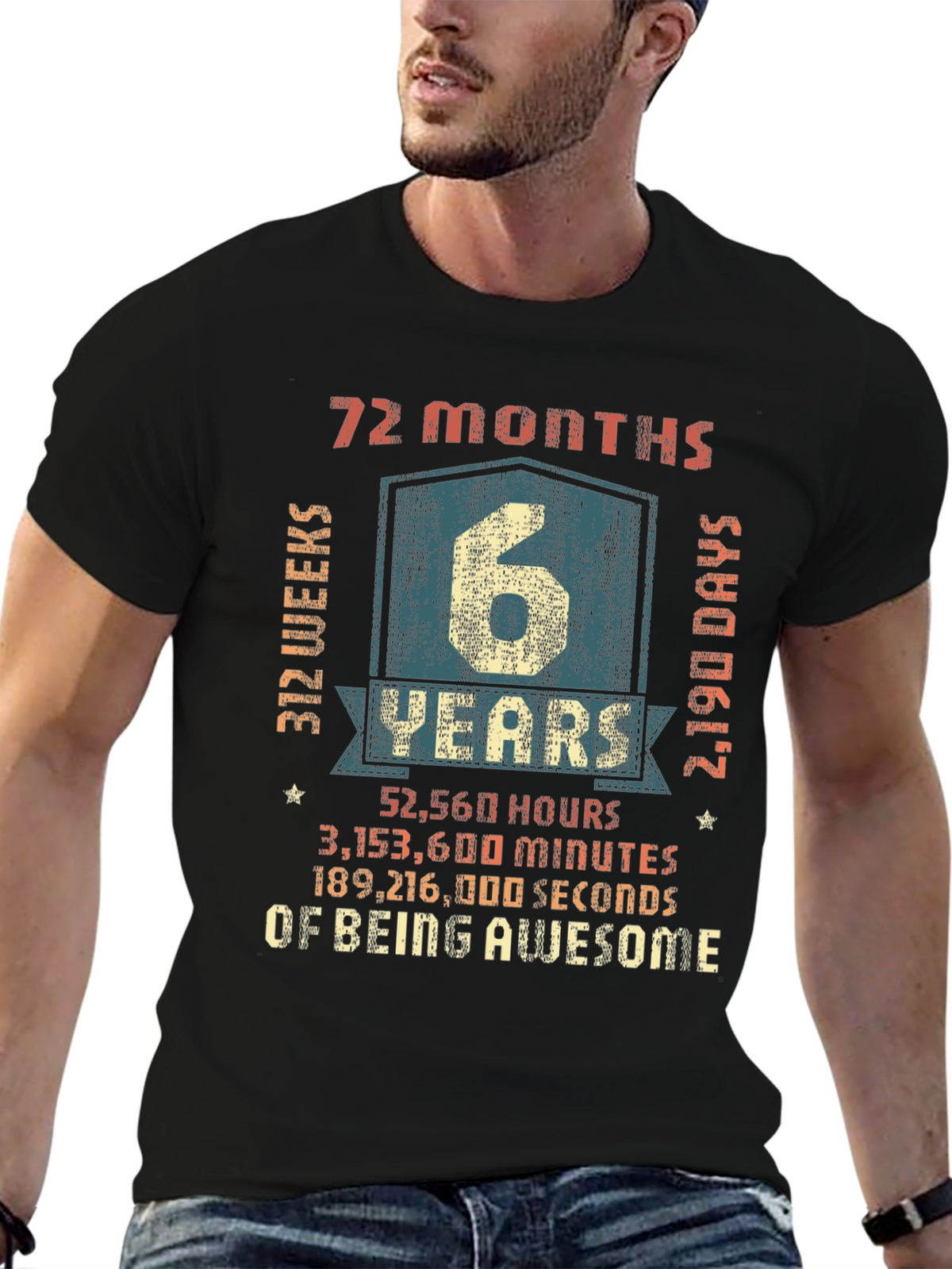 6 Years of Being Awesome T-Shirt