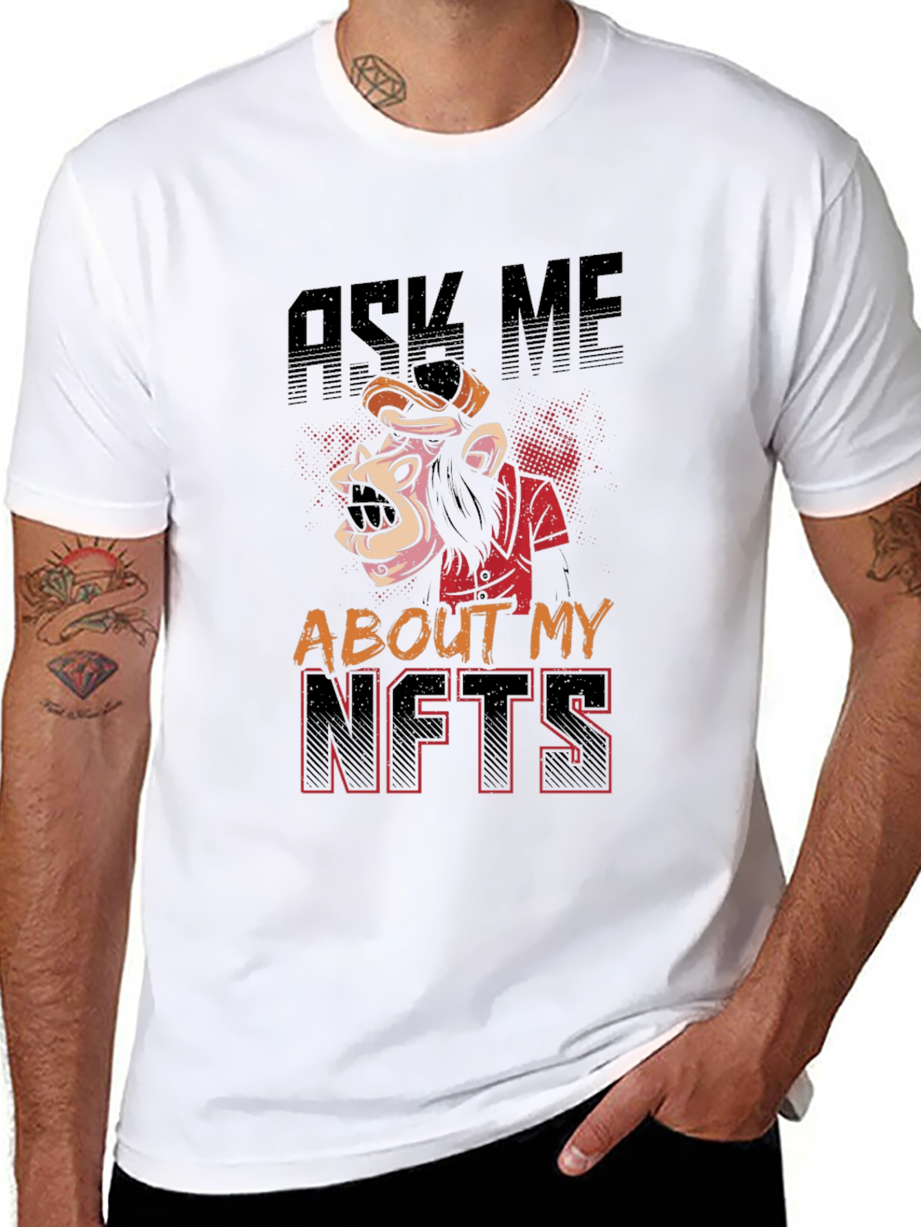 Ask Me About My NFTs Graphic Tee