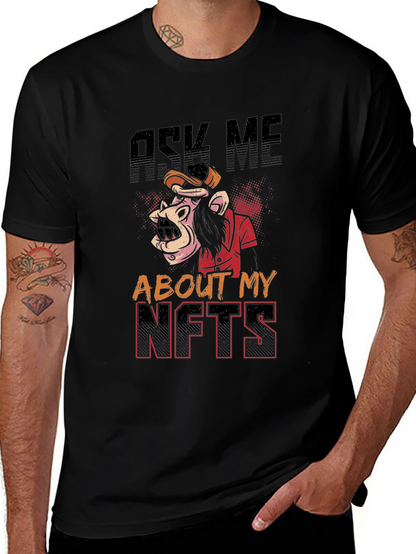 Ask Me About My NFTs Graphic Tee