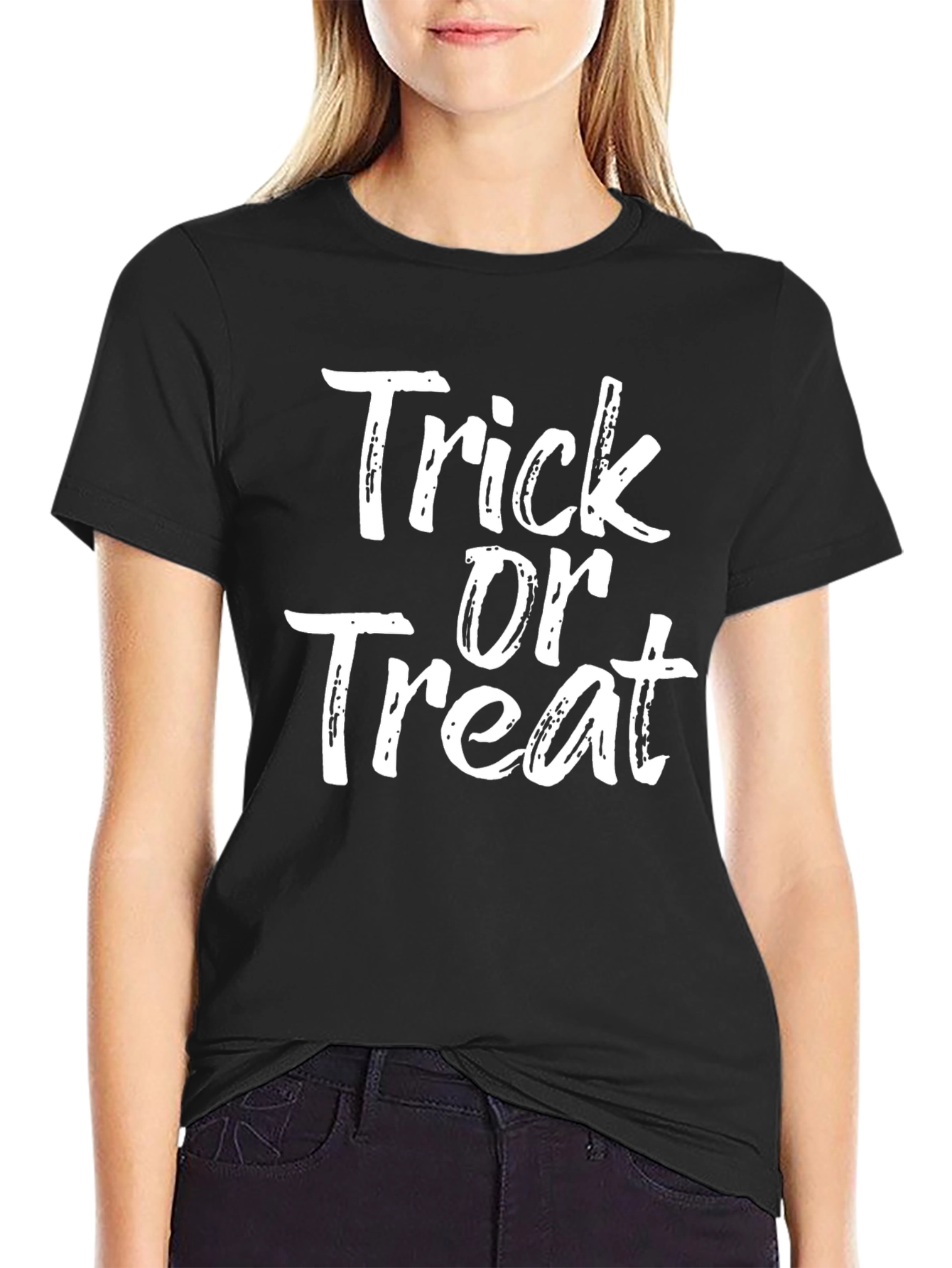 Trick or Treat Halloween T-Shirt - Black