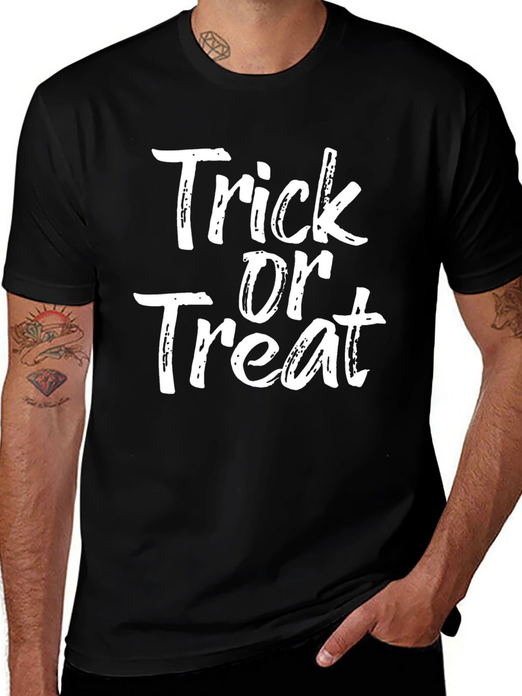 Trick or Treat Halloween T-Shirt - Black