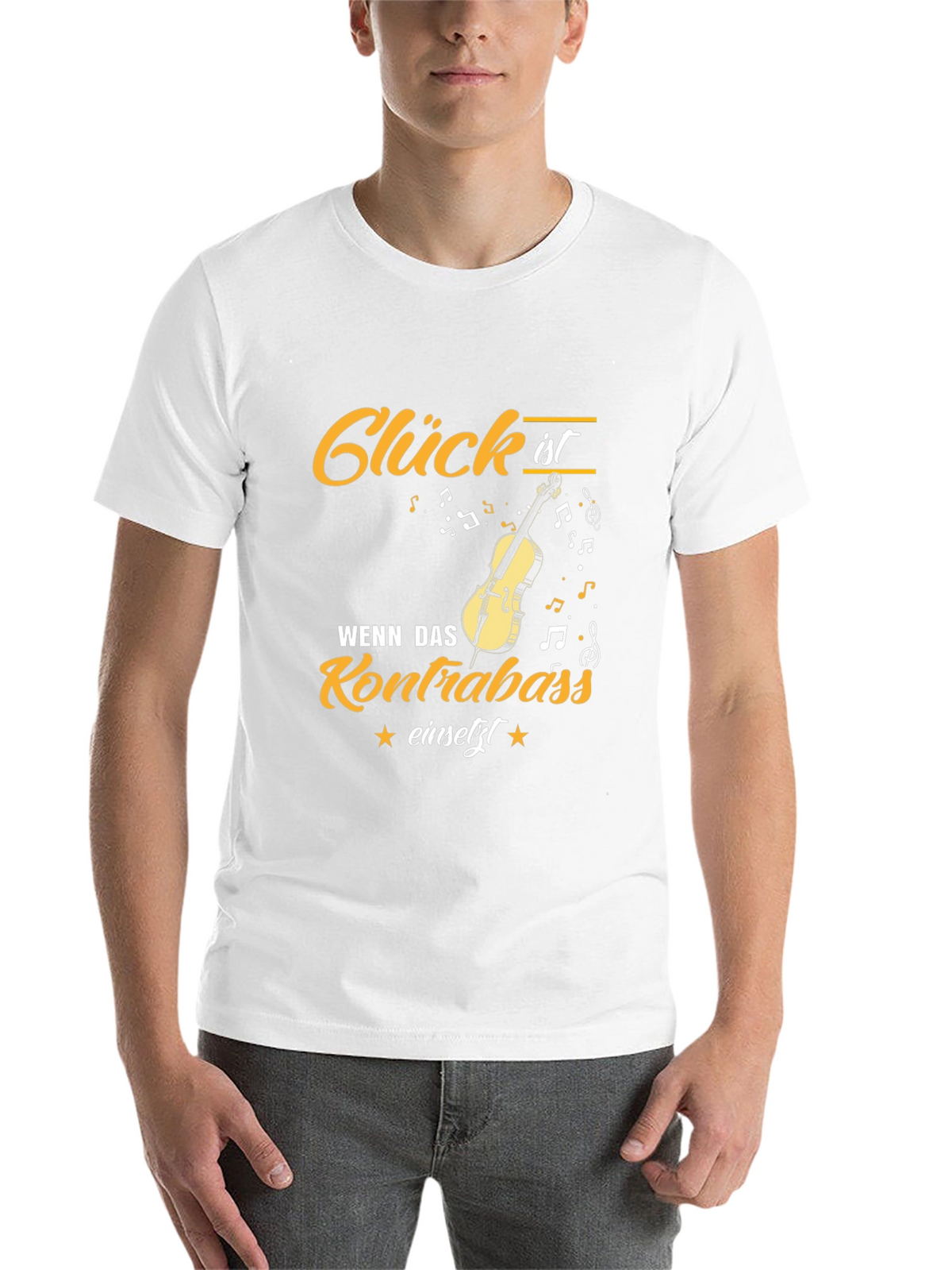 Glück ist Kontrabass T-Shirt: Musician Gift