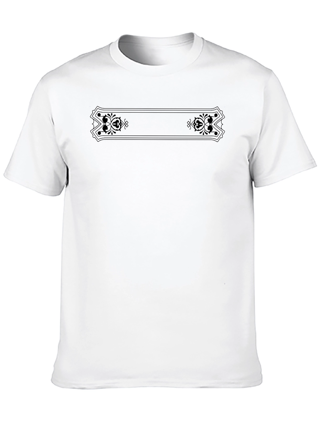 Mens Black Graphic Tee Shirt