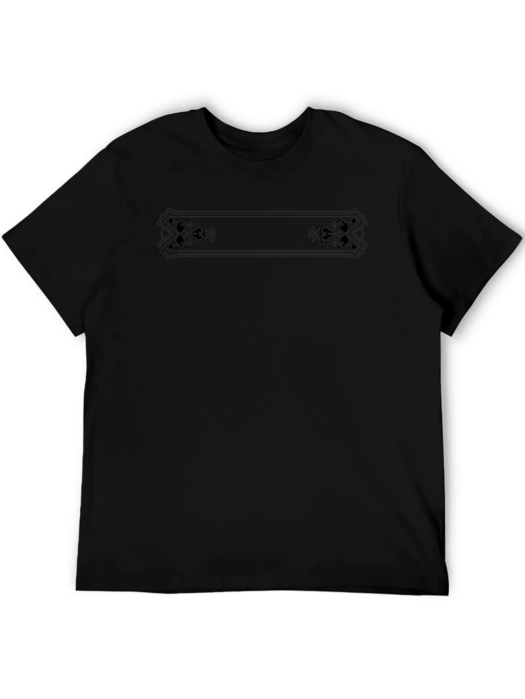 Mens Black Graphic Tee Shirt