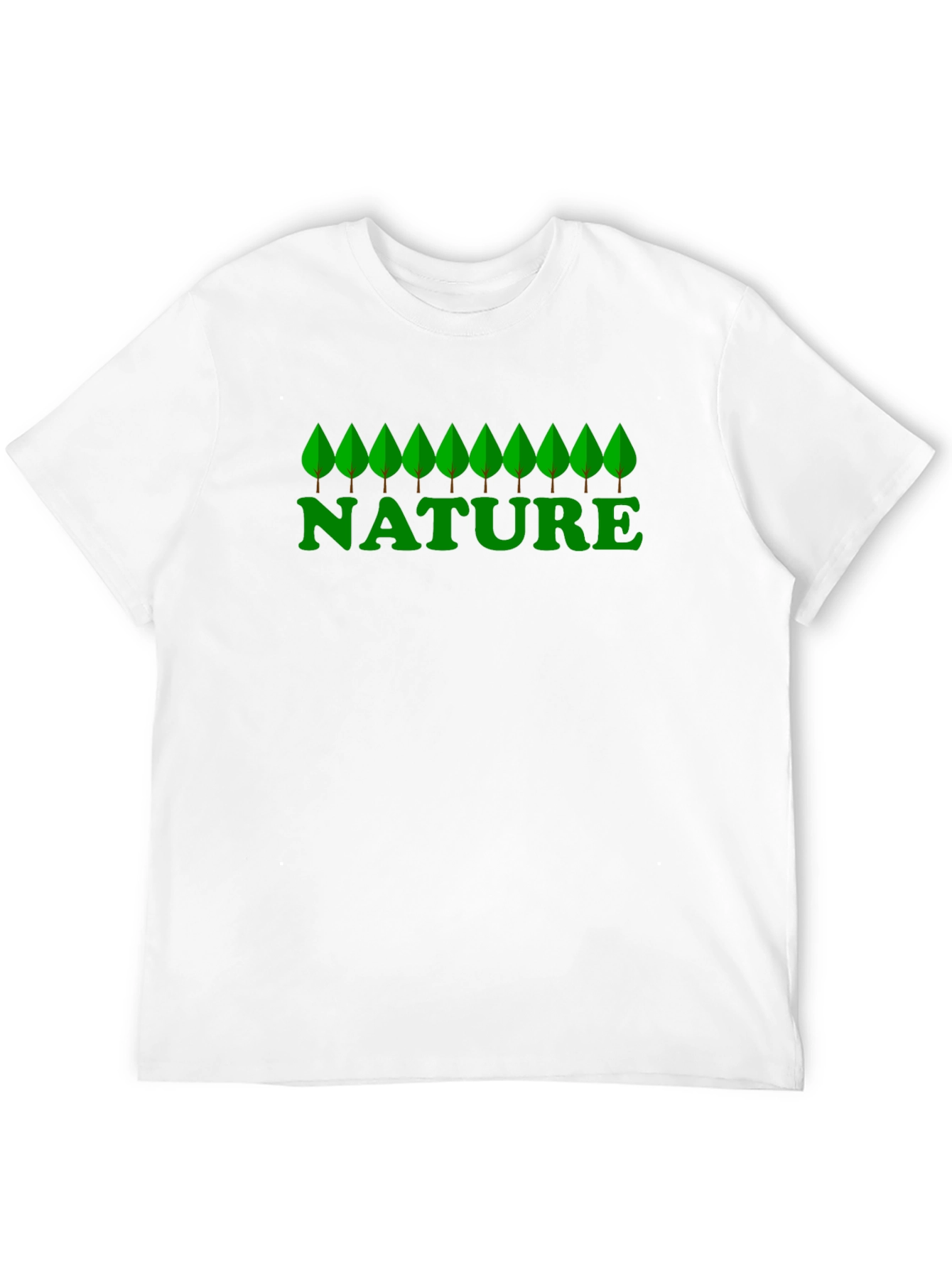 Nature Graphic Print Black T-Shirt