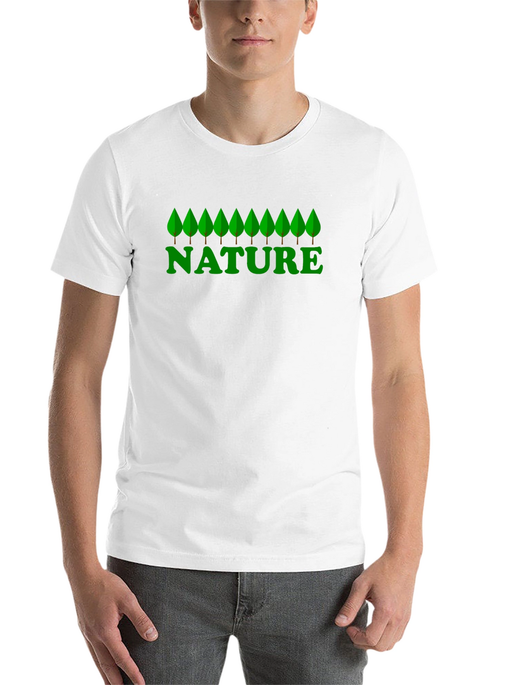 Nature Graphic Print Black T-Shirt