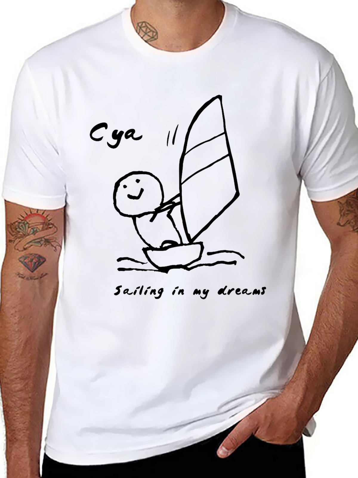 Dream Sailing Black T-Shirt