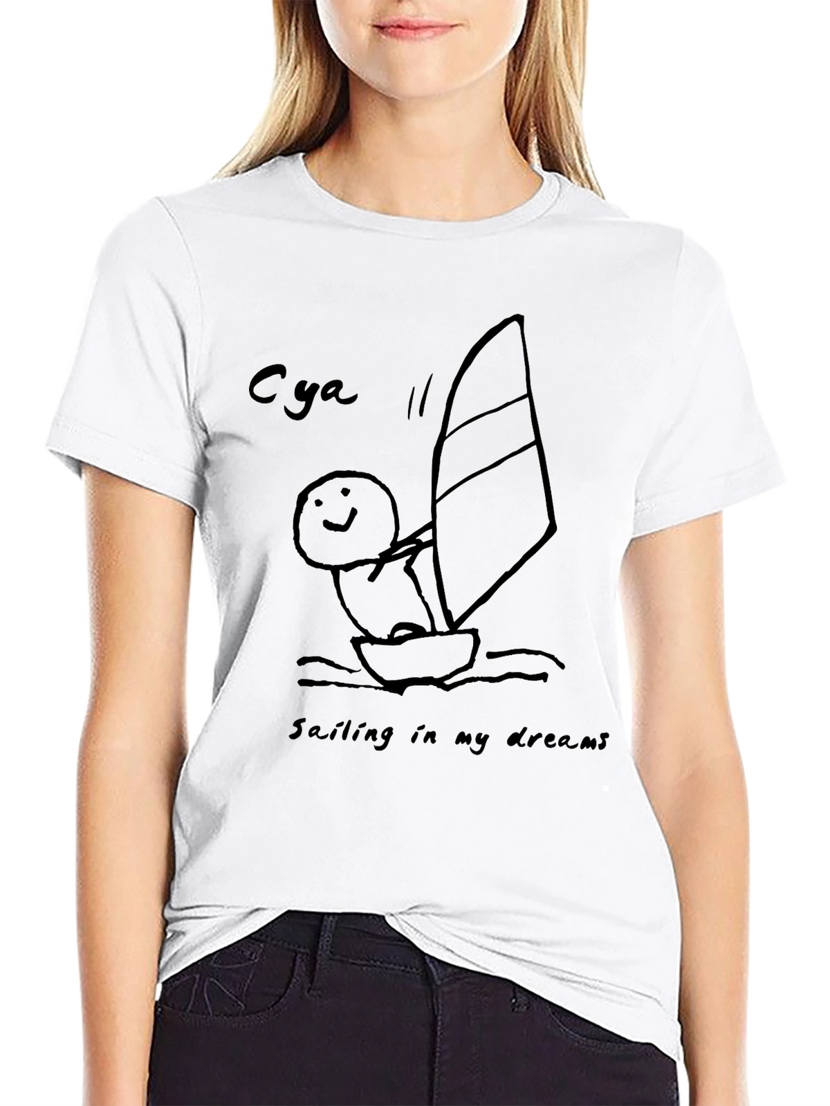 Dream Sailing Black T-Shirt