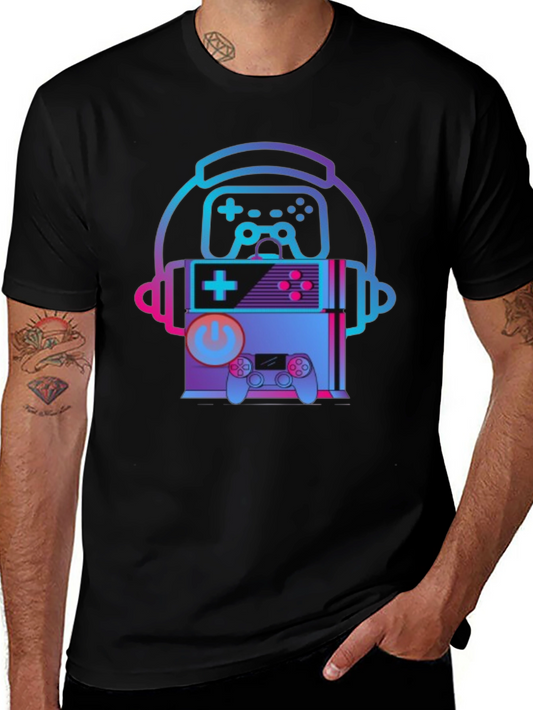 Retro Gaming T-Shirt - Headphone Console Controller Design