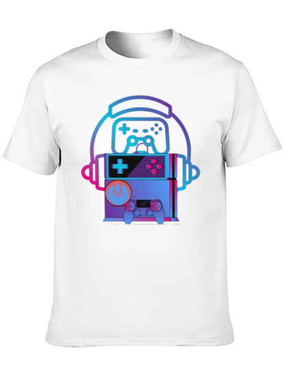 Retro Gaming T-Shirt - Headphone Console Controller Design