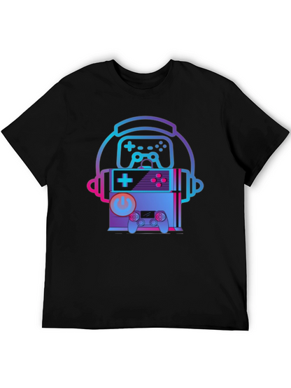 Retro Gaming T-Shirt - Headphone Console Controller Design
