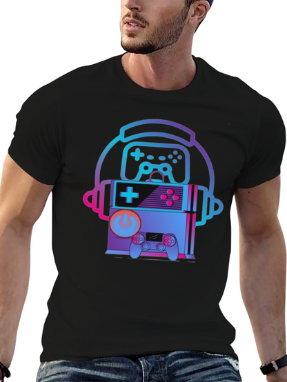 Retro Gaming T-Shirt - Headphone Console Controller Design