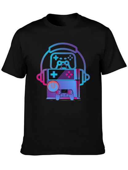 Retro Gaming T-Shirt - Headphone Console Controller Design