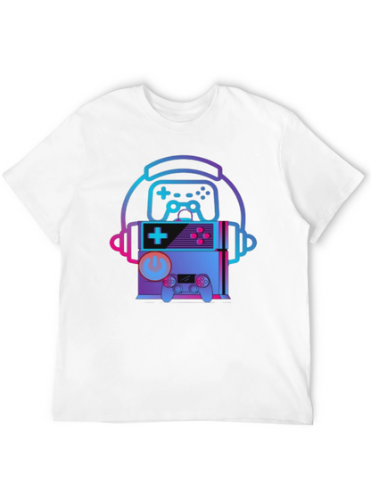 Retro Gaming T-Shirt - Headphone Console Controller Design