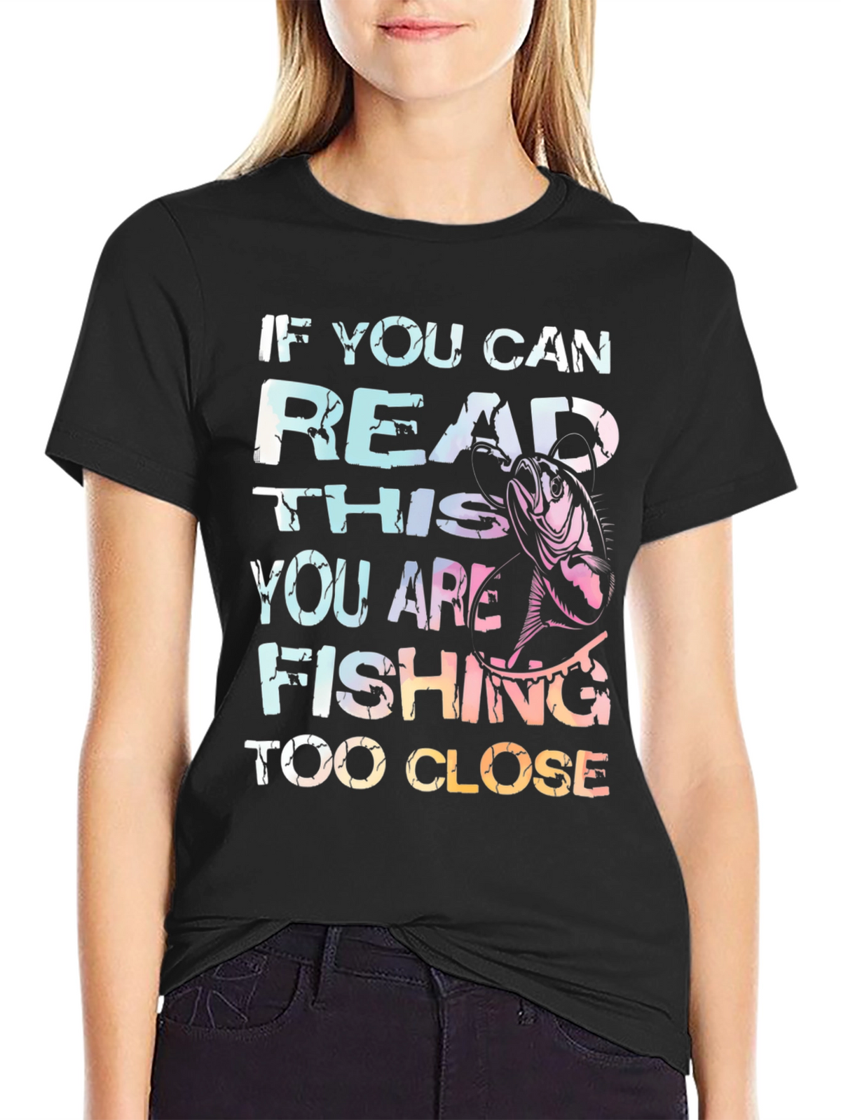 Fishing Too Close Graphic Tee