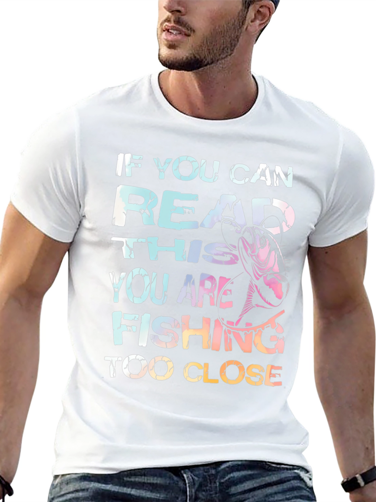 Fishing Too Close Graphic Tee