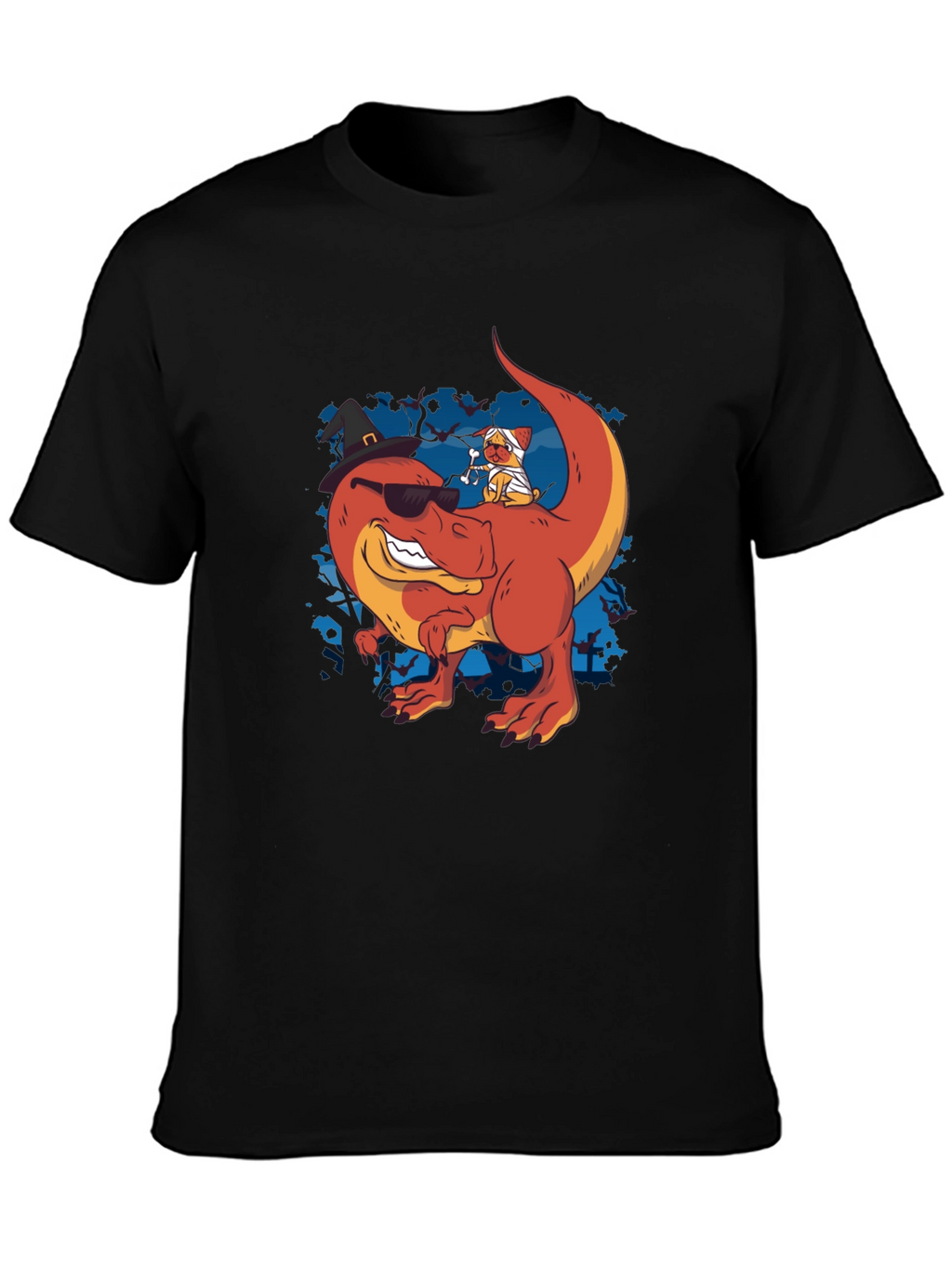 Dino & Mummy Dog Halloween Tee