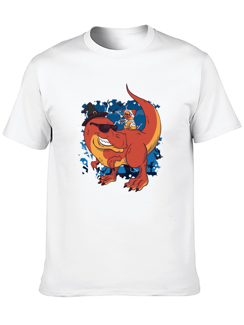 Dino & Mummy Dog Halloween Tee
