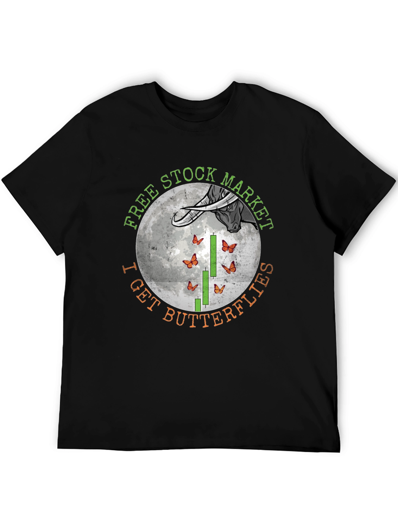 Free Stock Market - I Get Butterflies Graphic Tee