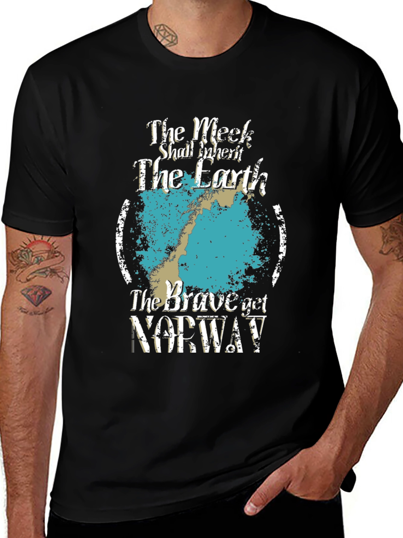 The Meek Shall Inherit The Earth Norway Graphic Tee