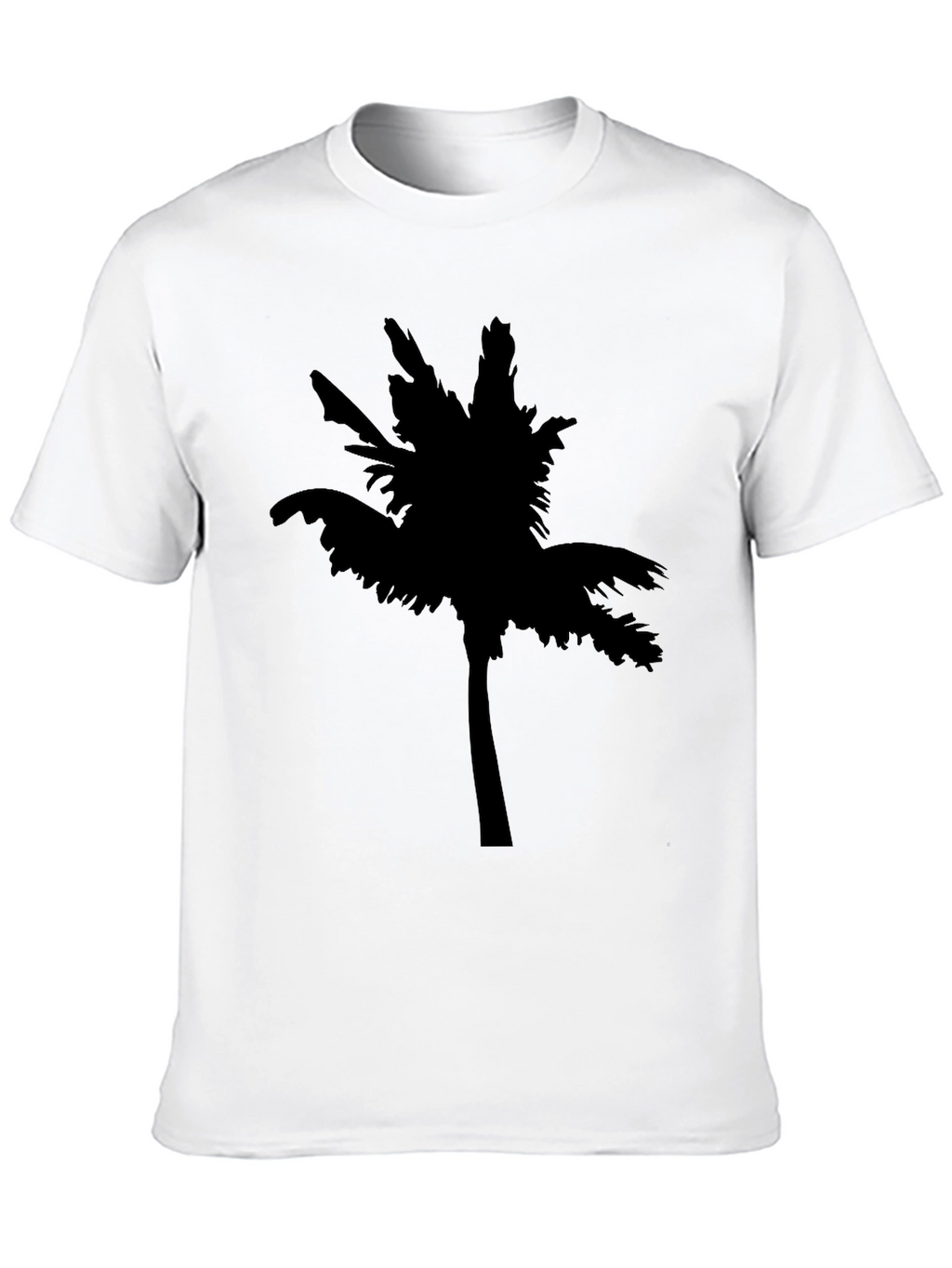 Mens Black Palm Tree Graphic T-Shirt