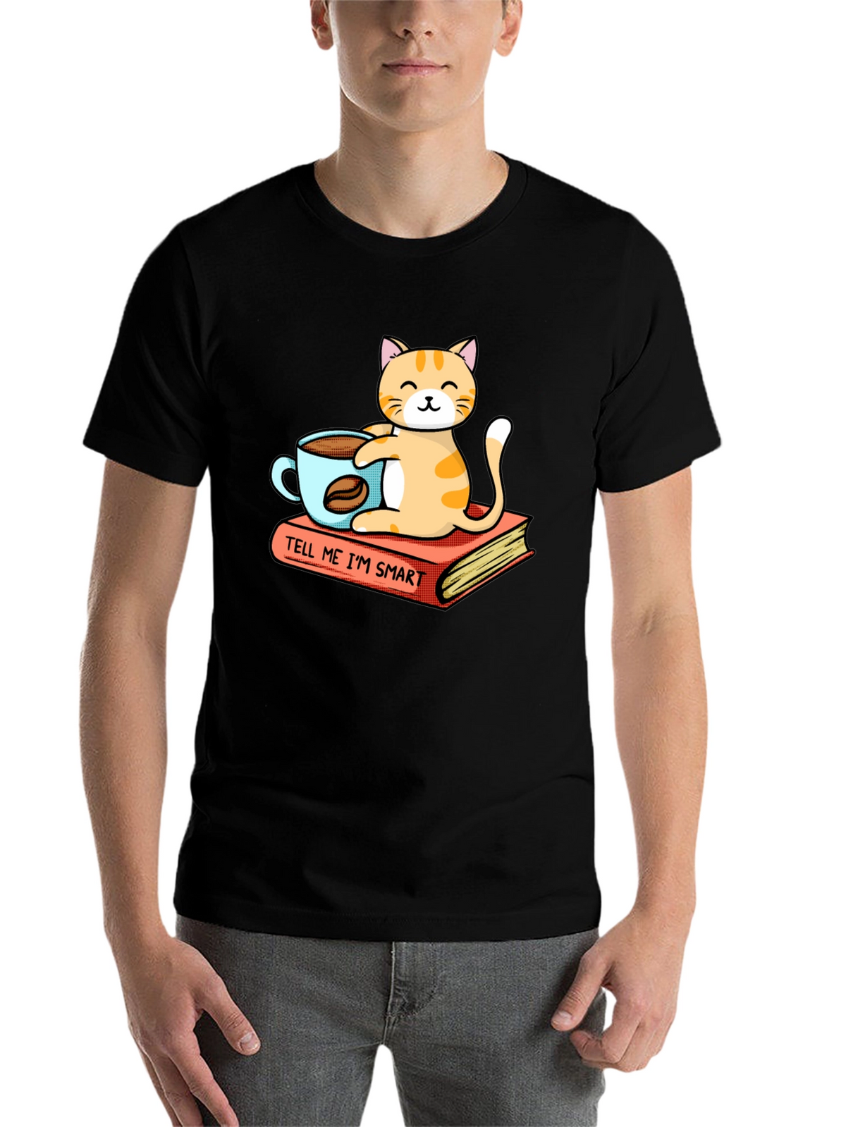 Smart Cat Coffee T-Shirt