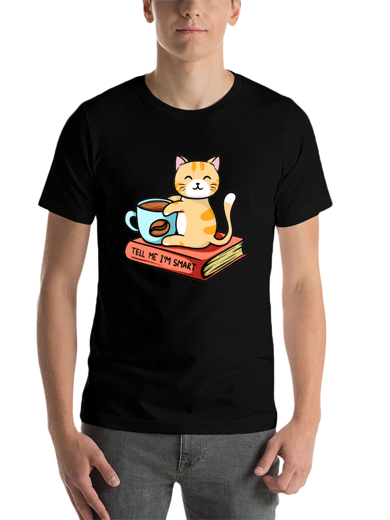Smart Cat Coffee T-Shirt