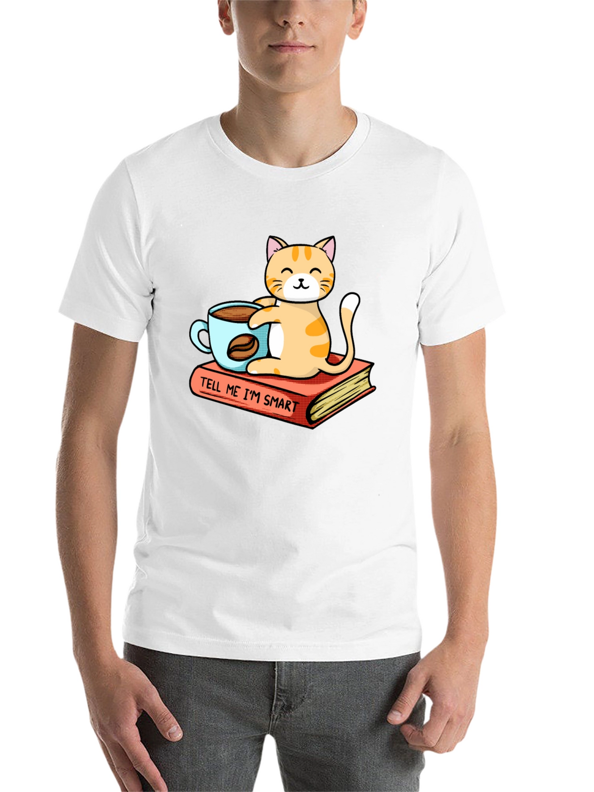 Smart Cat Coffee T-Shirt