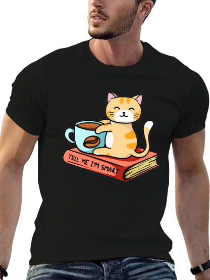 Smart Cat Coffee T-Shirt