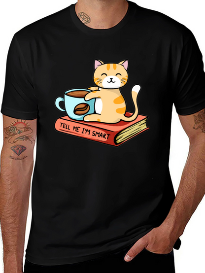 Smart Cat Coffee T-Shirt