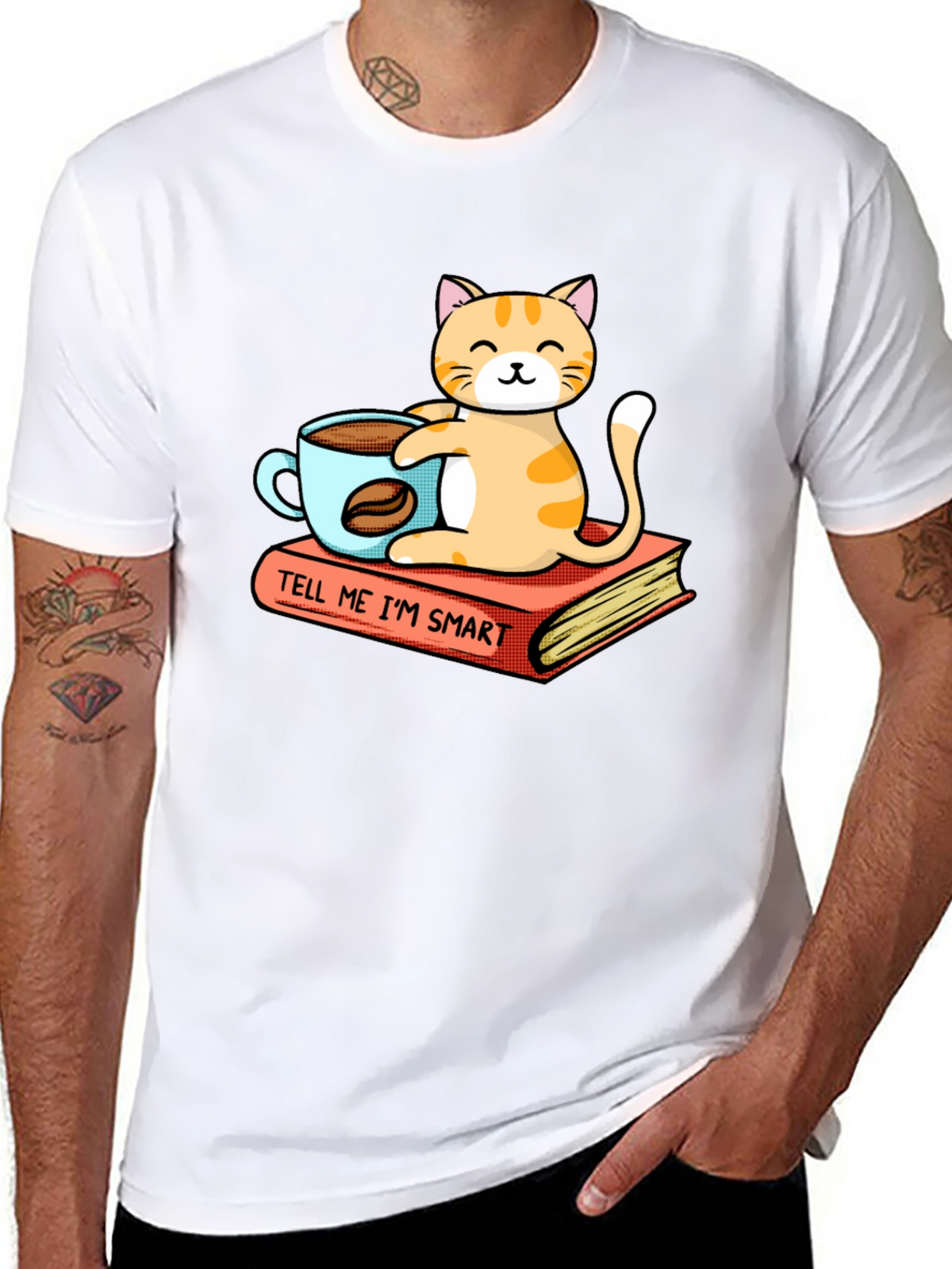 Smart Cat Coffee T-Shirt