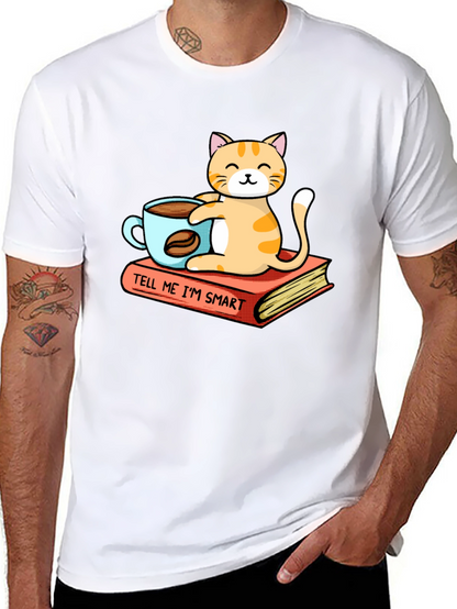 Smart Cat Coffee T-Shirt