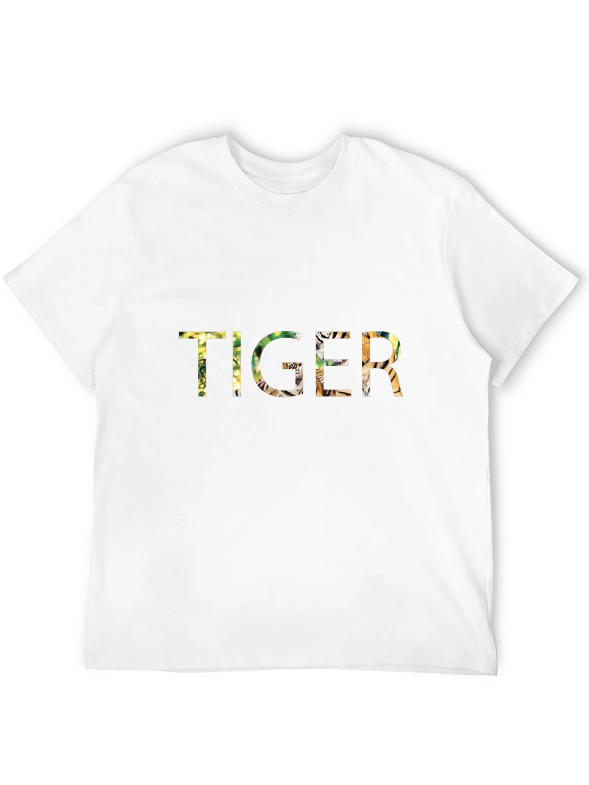 Tiger Graphic Print Black T-Shirt