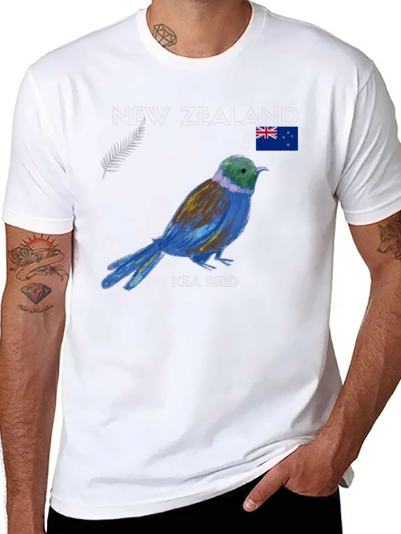 New Zealand Kea Bird Graphic T-Shirt